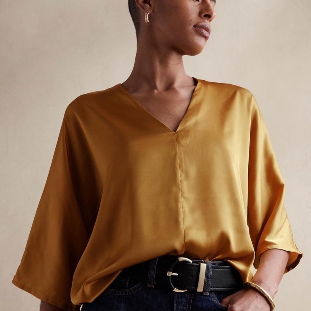 Banana Republic Gold Blouse